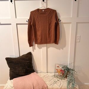 J. Crew Cable Knit Sweater - Tan